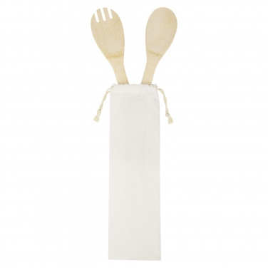 Logotrade promotional merchandise picture of: Endiv bamboo salad spoon and fork