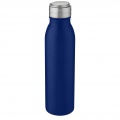 Harper 700 ml stainless steel water bottle with metal loop, Mid blue