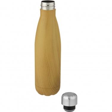 Logo trade business gift photo of: Cove 500 ml vacuum insulated stainless steel bottle with wood print