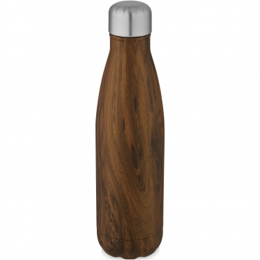 Logotrade promotional giveaway image of: Cove 500 ml vacuum insulated stainless steel bottle with wood print