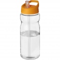 H2O Active® Base Tritan™ 650 ml spout lid sport bottle, Transparent clear / Orange