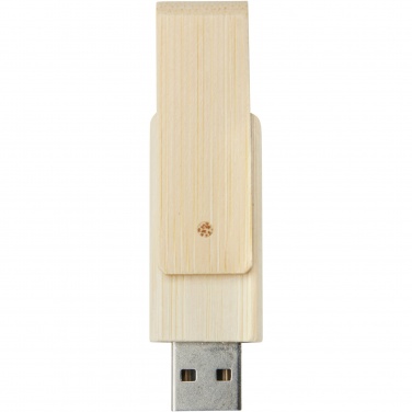 Logo trade promotional items image of: Rotate 8GB bamboo USB flash drive