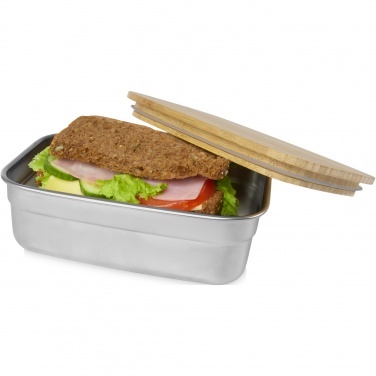 Logotrade promotional giveaway picture of: Tite stainless steel lunch box with bamboo lid