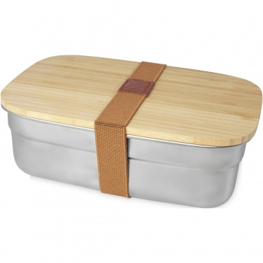 Logotrade promotional gifts photo of: Tite stainless steel lunch box with bamboo lid