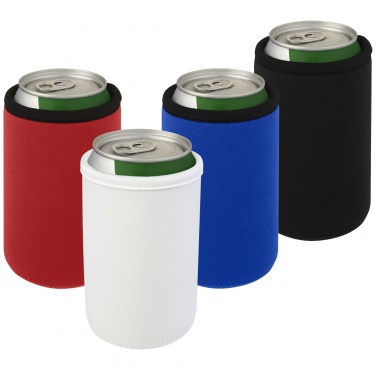 Logo trade promotional gift photo of: Vrie recycled neoprene can sleeve holder