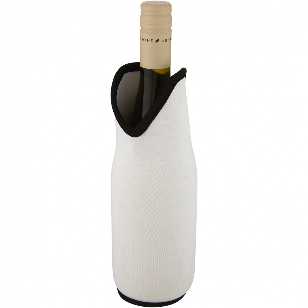 Logo trade business gift photo of: Noun recycled neoprene wine sleeve holder