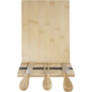 Logotrade promotional products photo of: Mancheg bamboo magnetic cheese board and tools