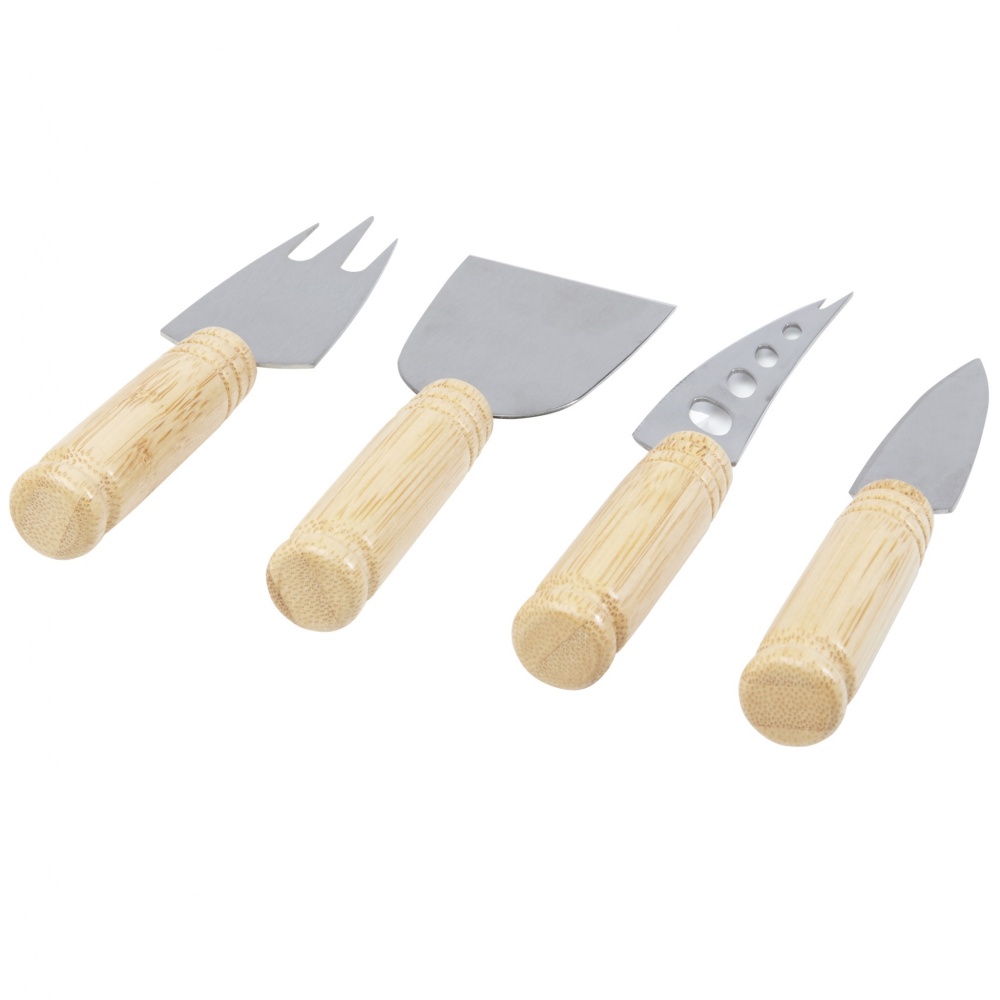 Logotrade promotional giveaways photo of: Cheds 4-piece bamboo cheese set
