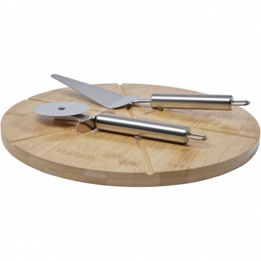 Logotrade promotional products photo of: Mangiary bamboo pizza peel and tools