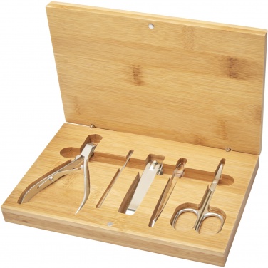 Logotrade promotional item picture of: Ladia 5-piece bamboo manicure set