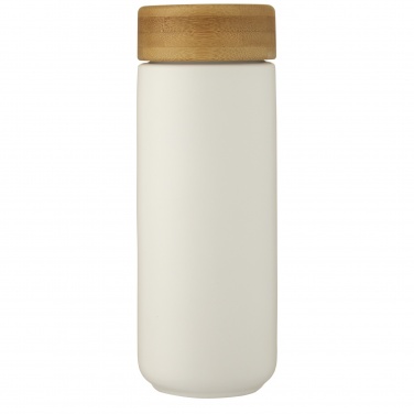 Logotrade promotional products photo of: Lumi 300 ml ceramic tumbler with bamboo lid