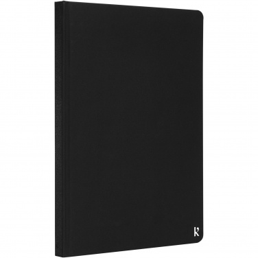 Logo trade promotional merchandise image of: Karst® A5 stone paper hardcover notebook - lined