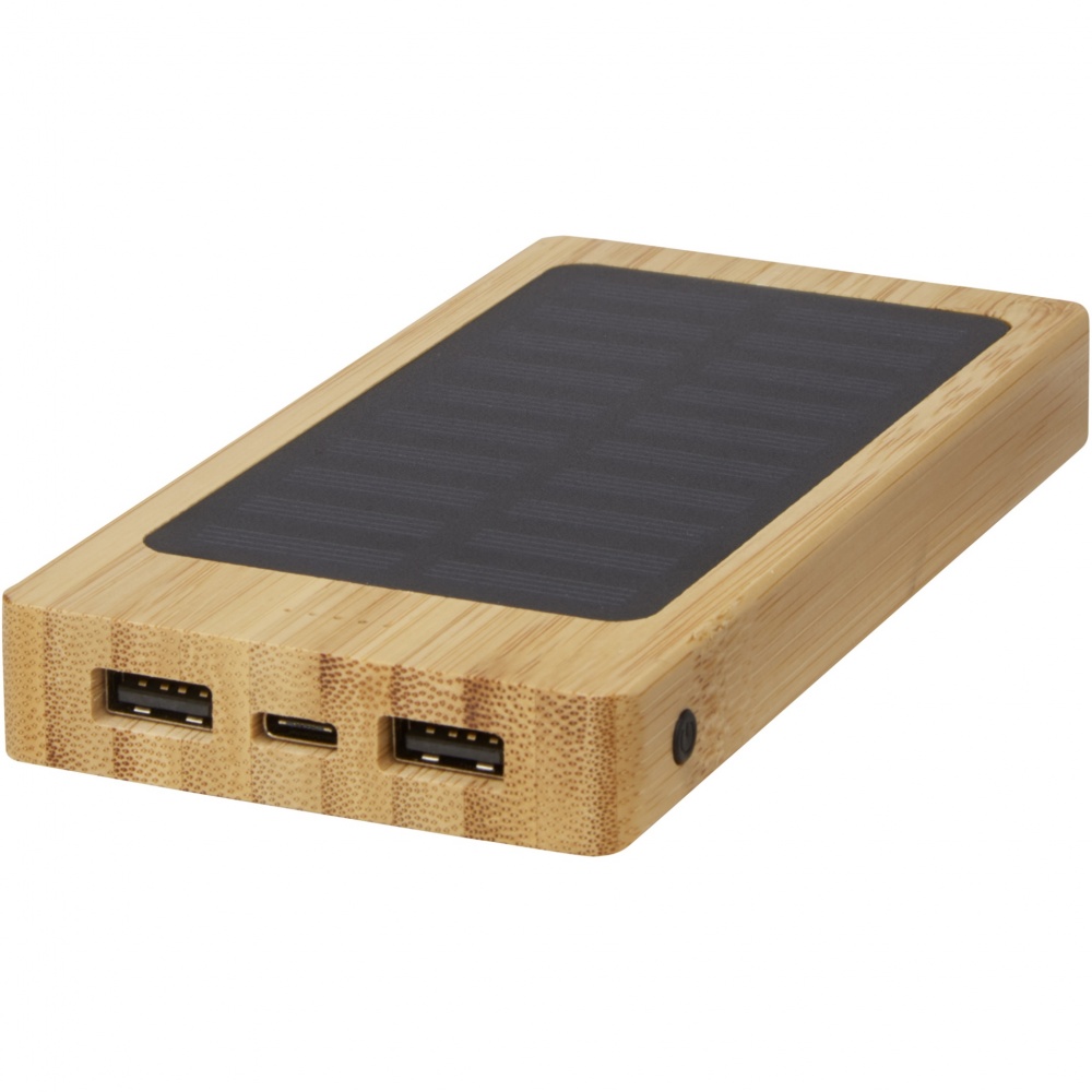 Logotrade corporate gifts photo of: Alata 8000 mAh bamboo solar power bank