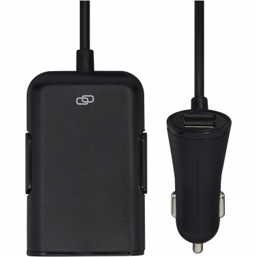 Logotrade promotional item picture of: Pilot dual car charger with QC 3.0 dual back seat extended charger