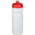 Baseline® Plus 650 ml bottle with sports lid, Red / Transparent white