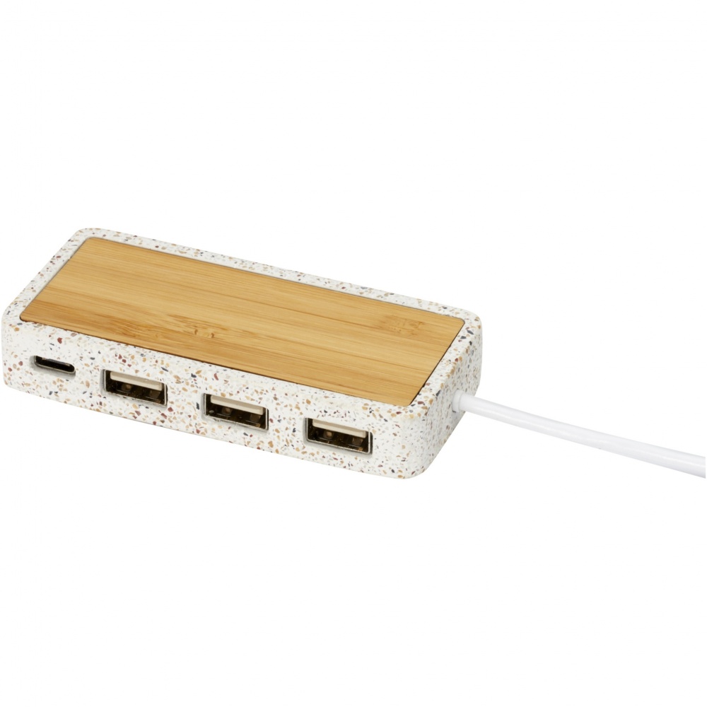 Logo trade promotional merchandise photo of: Terrazzo USB 2.0 hub