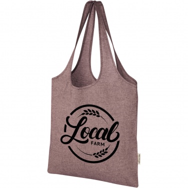 Logo trade corporate gifts picture of: Pheebs 150 g/m² recycled cotton trendy tote bag 7L