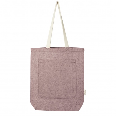 Logotrade corporate gift picture of: Pheebs 150 g/m² recycled cotton tote bag with front pocket 9L