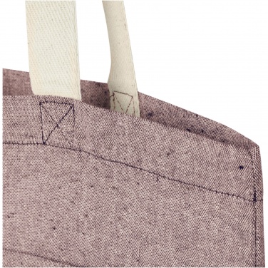 Logotrade promotional merchandise image of: Pheebs 150 g/m² recycled cotton tote bag with front pocket 9L