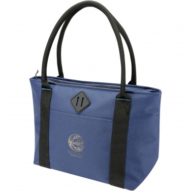 Logo trade corporate gifts picture of: REPREVE® Our Ocean™ 12-can GRS RPET cooler tote bag 11L