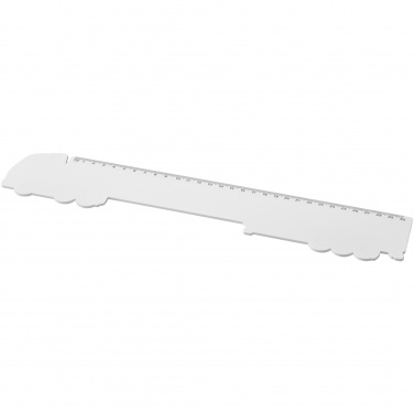 Logo trade promotional giveaways image of: Tait 30cm lorry-shaped recycled plastic ruler