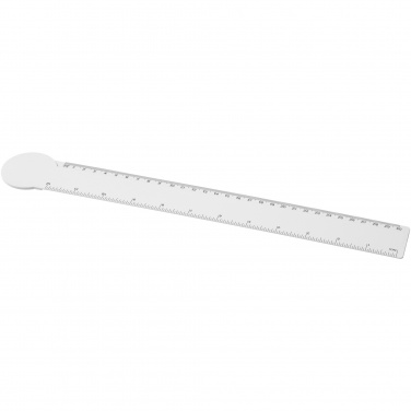 Logo trade promotional products image of: Tait 30cm circle-shaped recycled plastic ruler