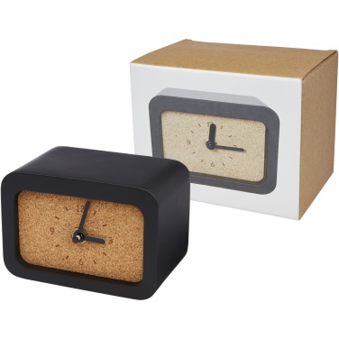 Logo trade business gift photo of: Momento wireless limestone charging desk clock