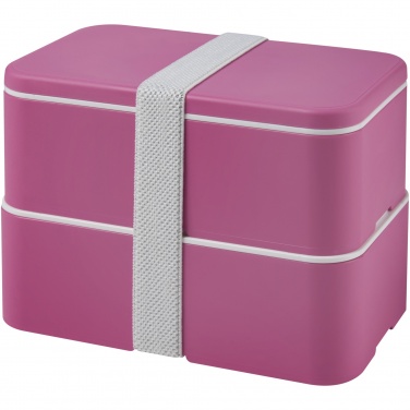 Logo trade advertising products picture of: MIYO double layer lunch box