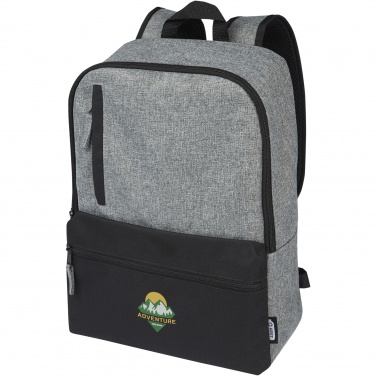 Logotrade promotional gift picture of: Reclaim 15" GRS recycled two-tone laptop backpack 14L