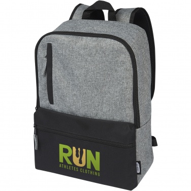 Logo trade business gifts image of: Reclaim 15" GRS recycled two-tone laptop backpack 14L