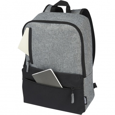 Logo trade advertising product photo of: Reclaim 15" GRS recycled two-tone laptop backpack 14L