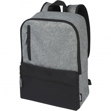 Logo trade corporate gifts picture of: Reclaim 15" GRS recycled two-tone laptop backpack 14L
