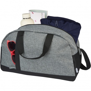 Logo trade promotional merchandise image of: Reclaim GRS recycled two-tone sport duffel bag 21L