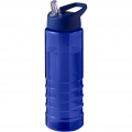 H2O Active® Eco Treble 750 ml spout lid sport bottle , Blue / Blue