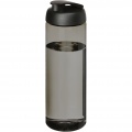 H2O Active® Eco Vibe 850 ml flip lid sport bottle, Charcoal / Solid black