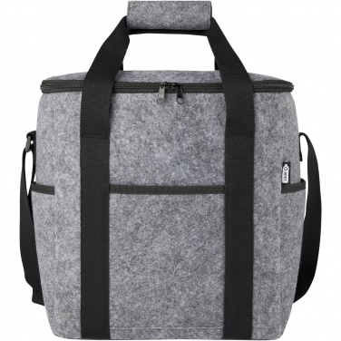 Logo trade promotional items image of: Felta GRS recycled felt bottle cooler bag 21L