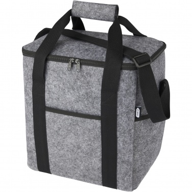 Logo trade promotional merchandise picture of: Felta GRS recycled felt bottle cooler bag 21L