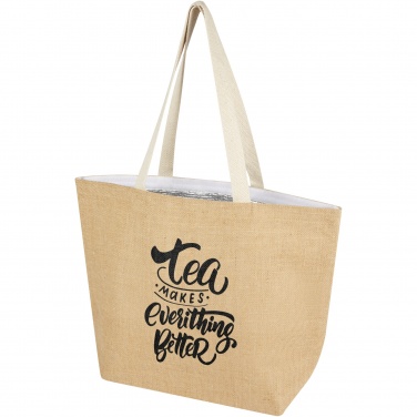 Logotrade corporate gift picture of: Juta 300 g/m² jute cooler tote bag 12L