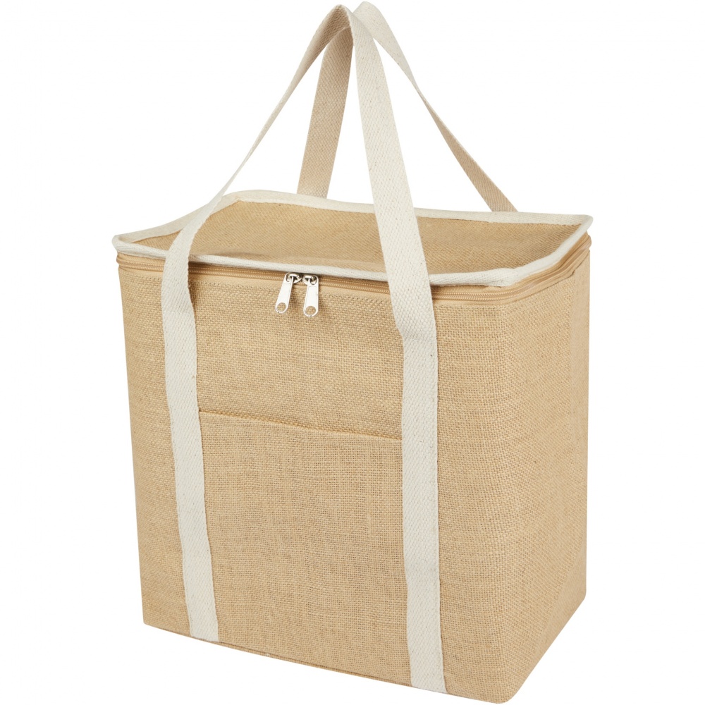 Logotrade promotional product picture of: Juta 300 g/m² jute cooler bag 19L