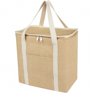 Logo trade promotional gifts image of: Juta 300 g/m² jute cooler bag 19L