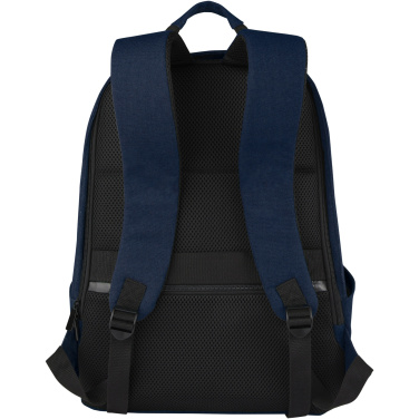 Logo trade promotional gifts image of: Joey 15.6" GRS recycled canvas anti-theft laptop backpack 18L