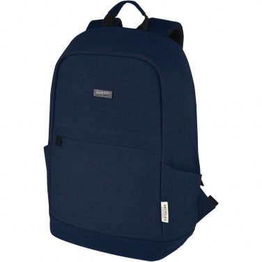 Logo trade promotional merchandise picture of: Joey 15.6" GRS recycled canvas anti-theft laptop backpack 18L