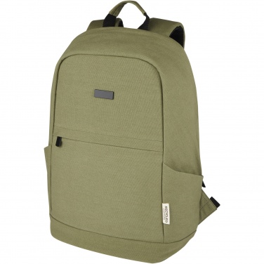 Logo trade promotional giveaways image of: Joey 15.6" GRS recycled canvas anti-theft laptop backpack 18L