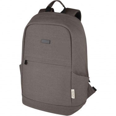 Logo trade corporate gifts picture of: Joey 15.6" GRS recycled canvas anti-theft laptop backpack 18L