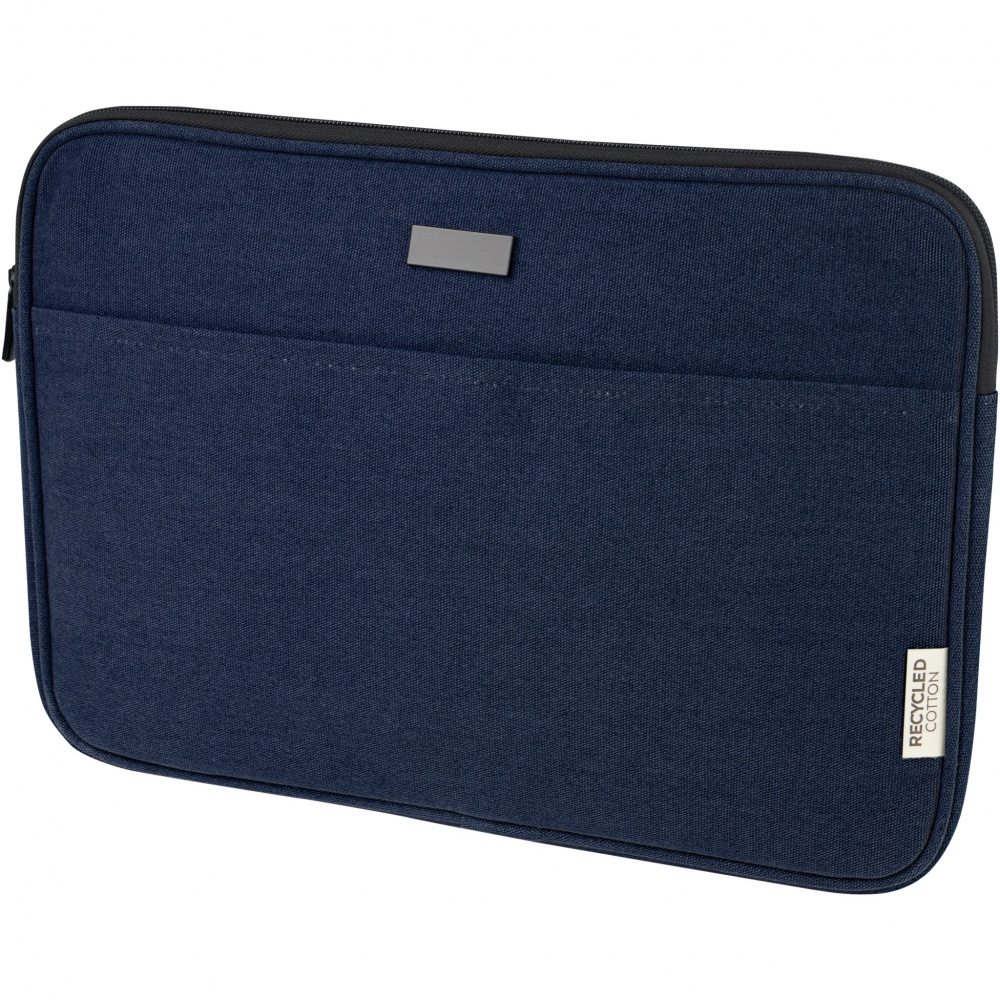 Logo trade business gifts image of: Joey 14" GRS recycled canvas laptop sleeve 2L