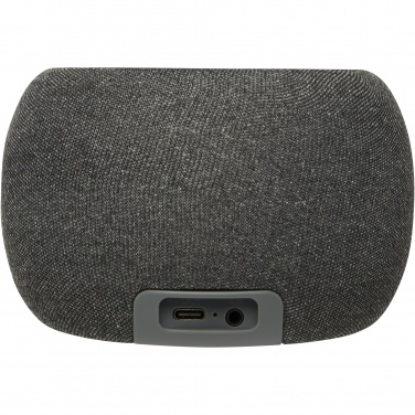 Logotrade corporate gift picture of: Ecofiber bamboo/RPET Bluetooth® speaker and wireless charging pad