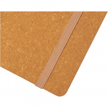 Logo trade promotional item photo of: Kilau recycled leather notebook 