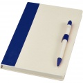 Dairy Dream A5 size reference recycled milk cartons notebook and ballpoint pen set, Blue