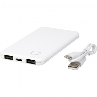 Logotrade promotional gifts photo of: Slender 4000 mAh slim dual power bank