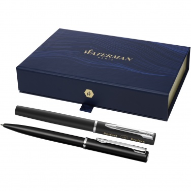 Logotrade promotional gift image of: Waterman Allure rollerball and ballpoint pen set 